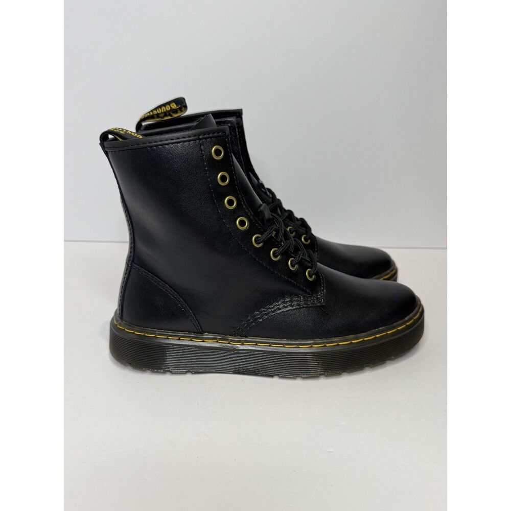 NWOT Doc Martens Zavala Lace Up Combat Ankle Boot Unisex 8L 7M AW004 Goth Punk - Picture 5 of 11